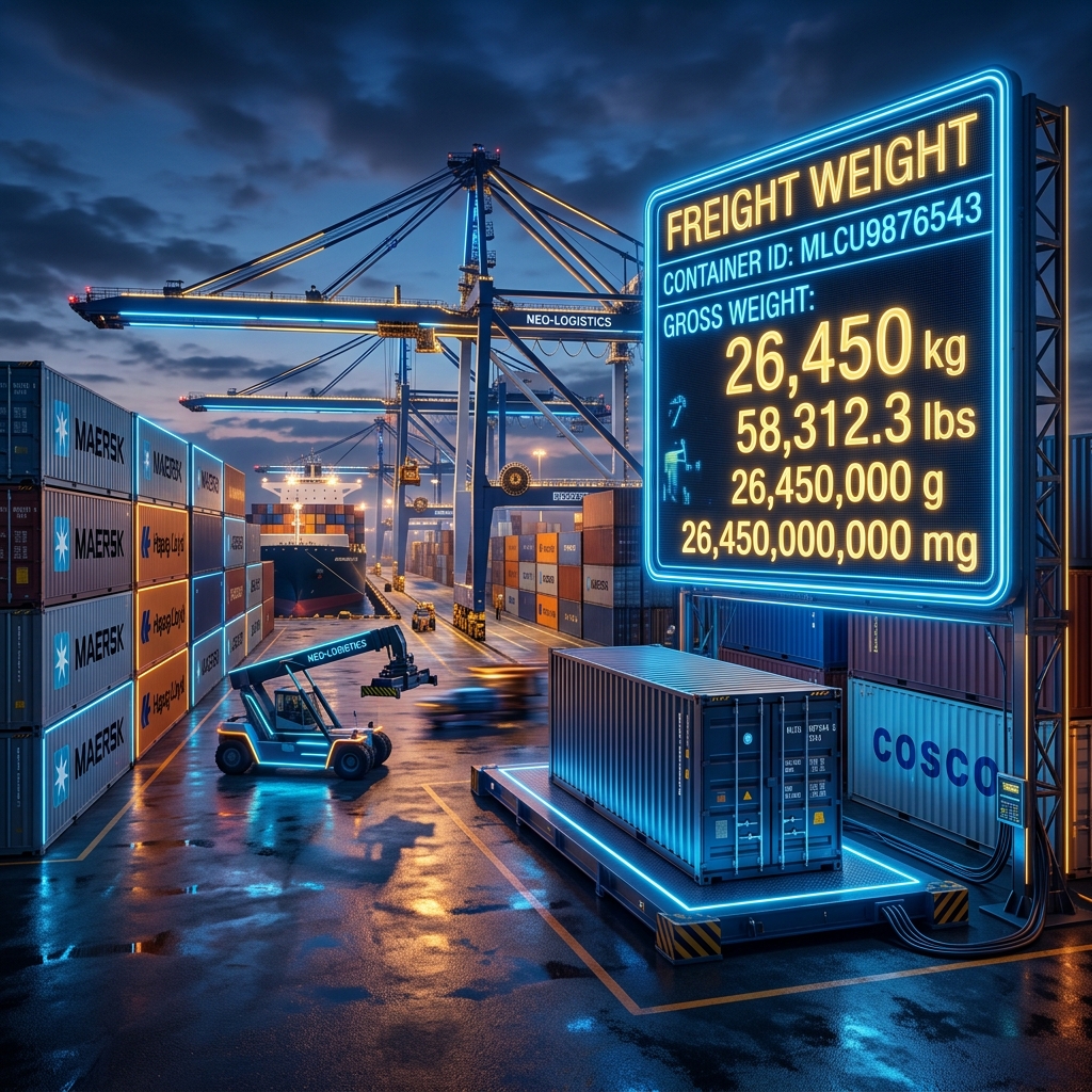 Shipping Freight Weight Conversions: MG, Grams & Pounds Guide